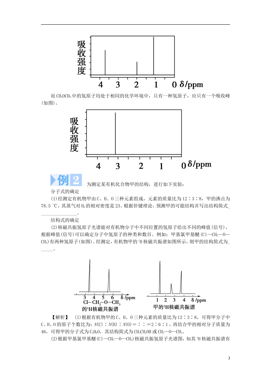 【课堂新坐标】（教师用书）2013-2014学年高中化学 专题1 认识有机化合物专题归纳提升 苏教版选修5_第3页