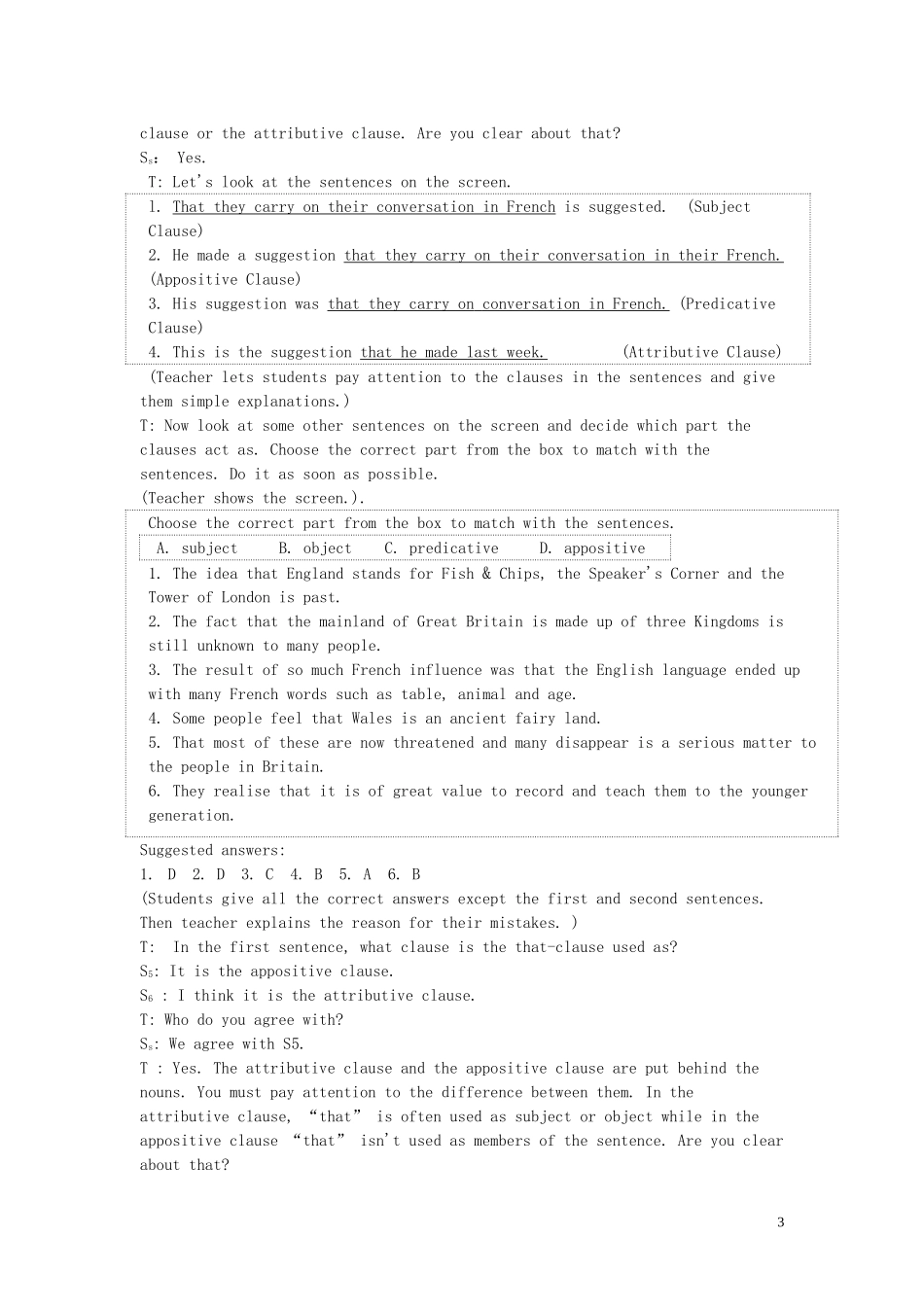 【精品】高中英语（人教大纲）第二册上：Unit5 The British Isles(第三课时)_第3页