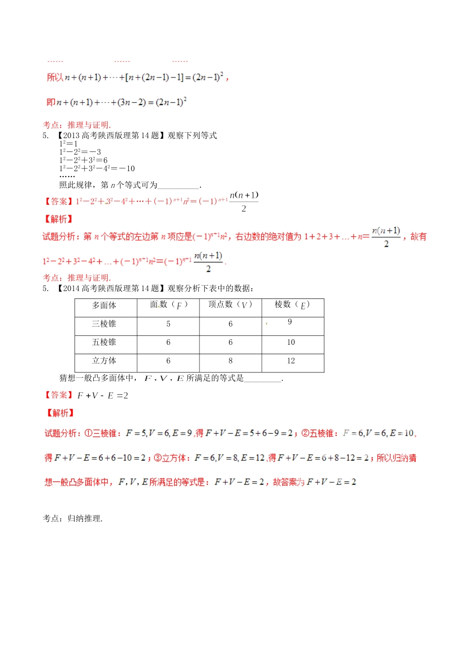 备战（陕西版）高考数学分项汇编 专题14 推理与证明、新定义（含解析）理-人教版高三全册数学试题_第3页