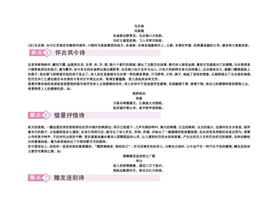 【精品】备考2011高考语文高效学习方案专题21 评价古典诗歌的思想内容和作者的观点态度_第3页