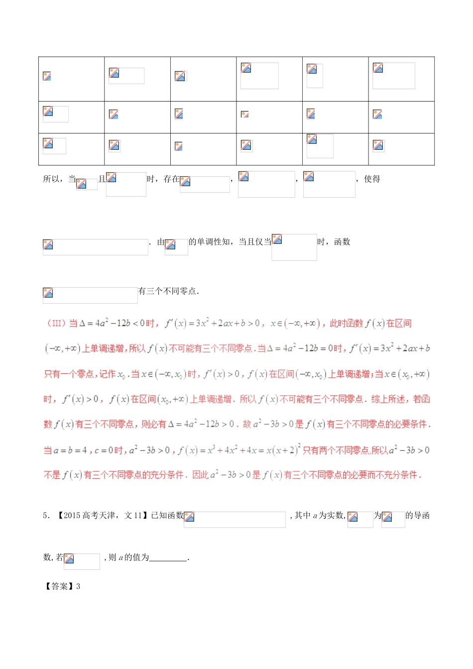 备战高考数学（精讲精练精析）专题3.1 导数以及运算试题 文（含解析）-人教版高三全册数学试题_第3页