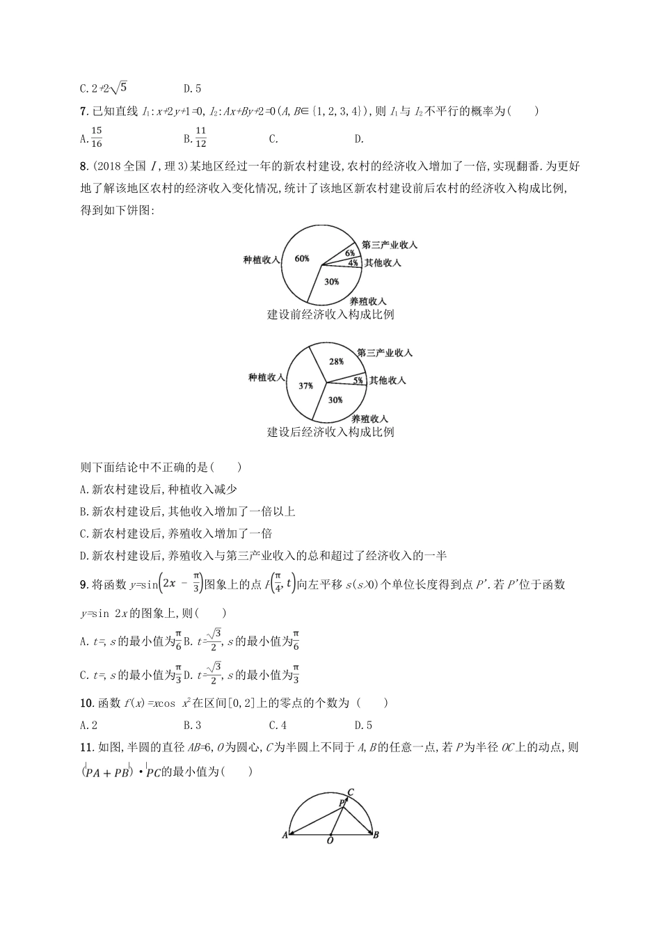 备战高考数学大二轮复习 专题一 集合、逻辑用语等 题型练1 选择题、填空题综合练（一）理-人教版高三全册数学试题_第2页