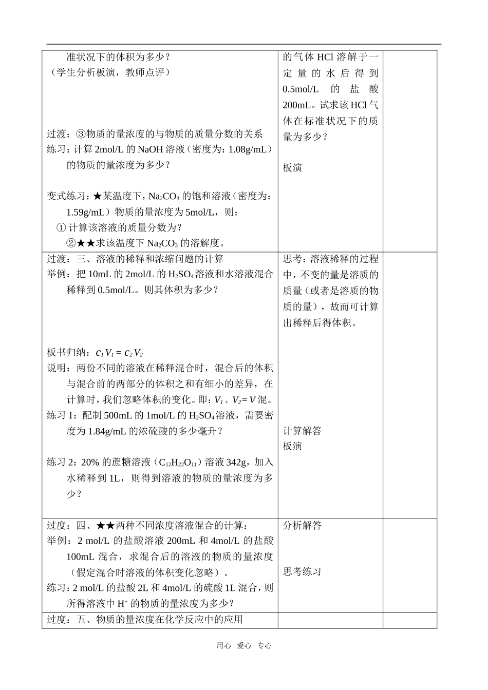 【必修Ⅰ】§1-2-3.溶液的配制和分析(2)_第2页