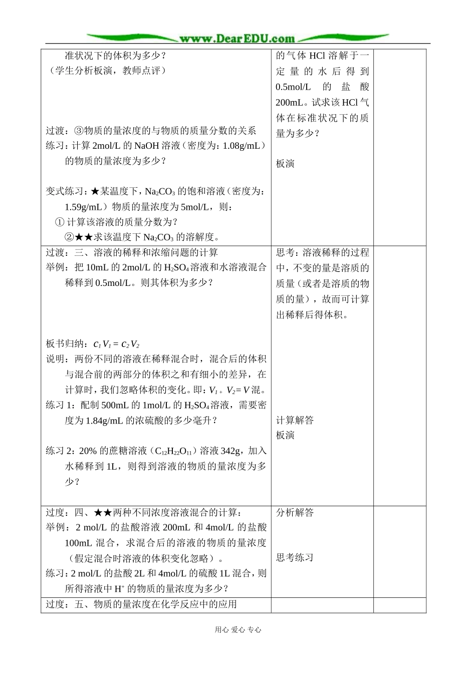 【必修Ⅰ】§1-2-3.溶液的配制和分析(2)-刘方云_第2页