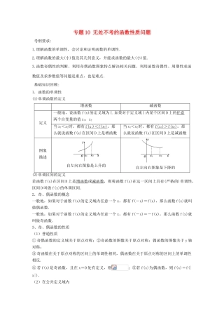 备战高考数学一轮复习（热点难点）专题10 无处不考的函数性质问题-人教版高三全册数学试题