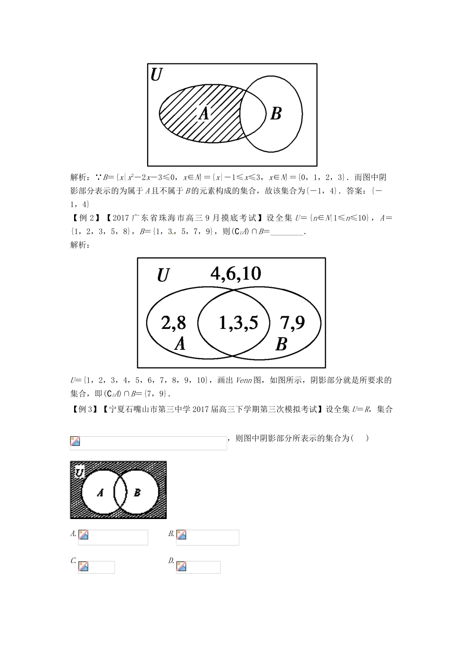 备战高考数学一轮复习（热点难点）专题01 如何破解集合间的关系类问题-人教版高三全册数学试题_第2页