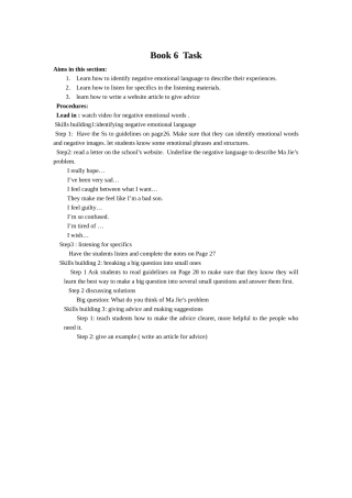 book 6 task