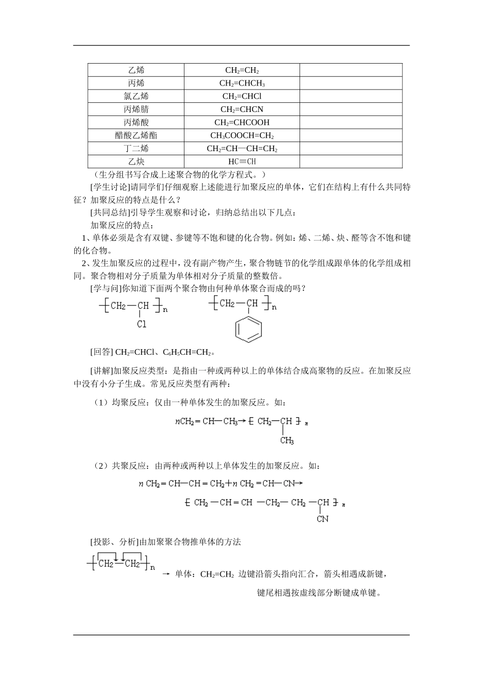 5.1.1合成高分子化合物的基本方法_第2页