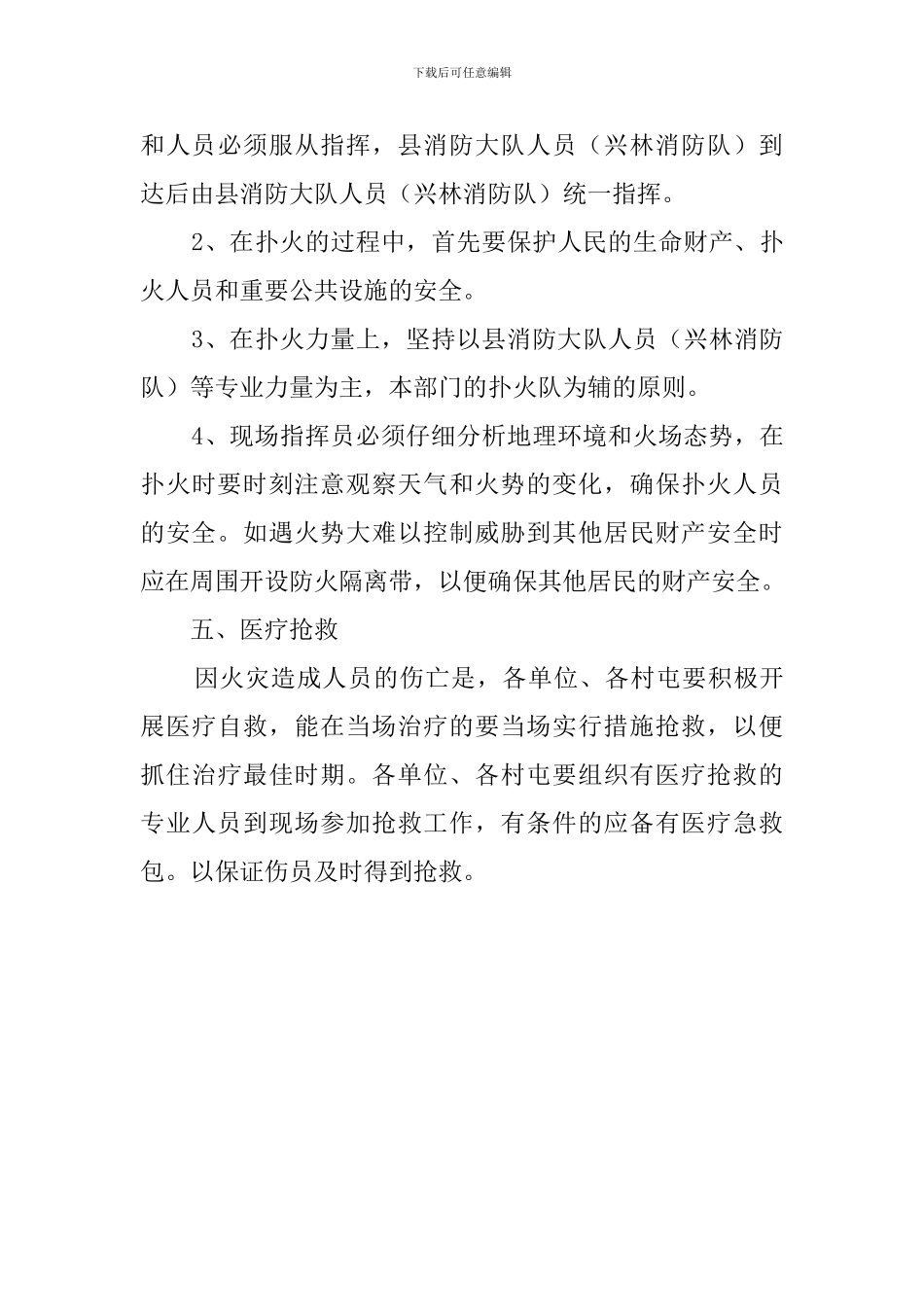 镇处置火灾应急预案_第3页
