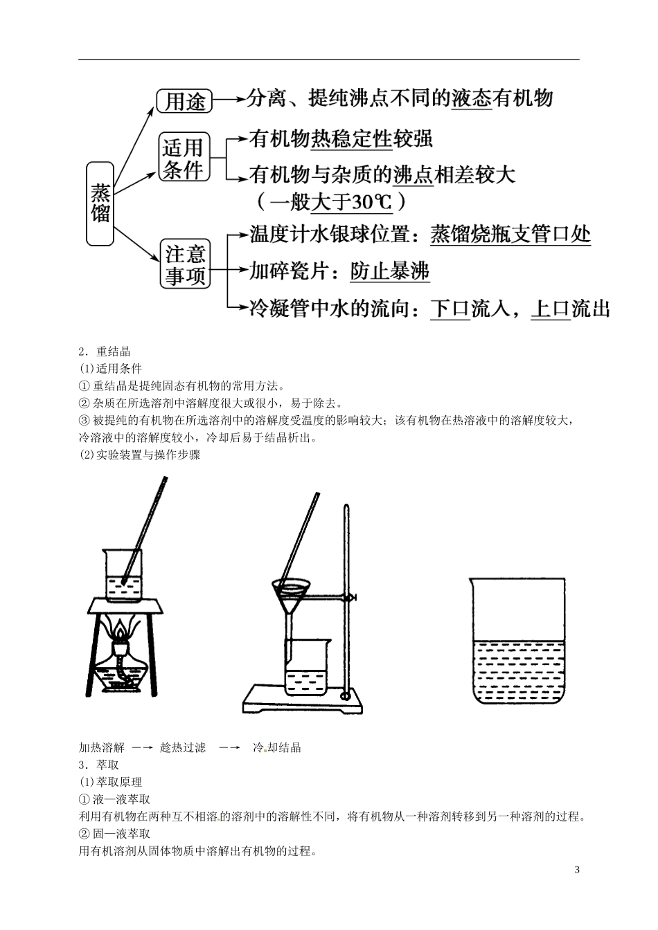 2014年高中化学 1-4 研究有机化合物的一般步骤和方法课堂教案 新人教版选修5_第3页