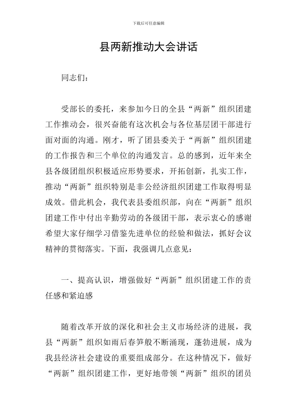 县两新推进大会讲话_第1页