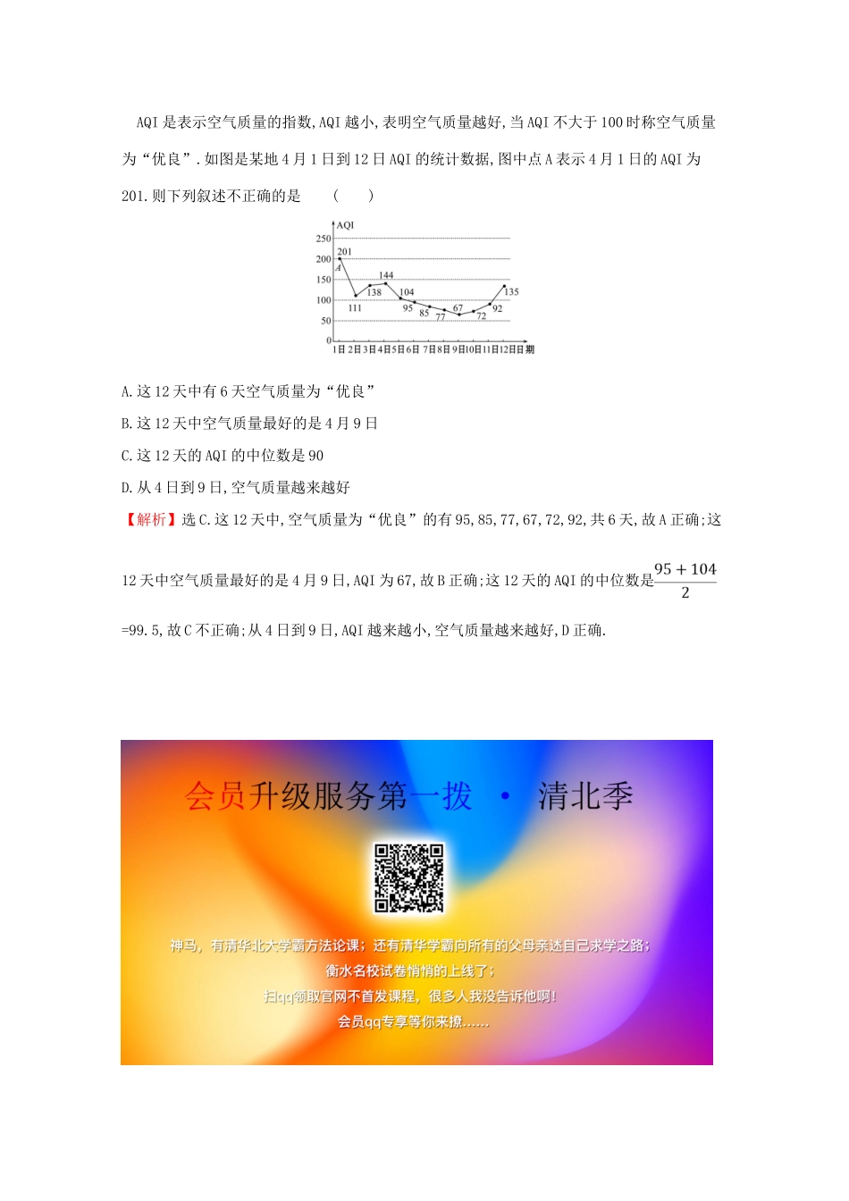 高中数学 第九章 统计 9.2.1 总体取值规律的估计 9.2.2 总体百分位数的估计课堂检测素养达标 新人教A版必修2-新人教A版高一必修2数学试题_第3页