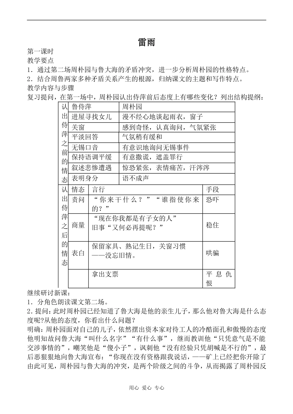 高中语文雷雨粤教版必修五_第1页