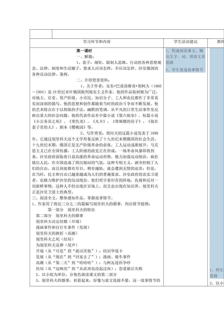 高中语文下学期第14周教学设计-人教版高中全册语文教案_第2页