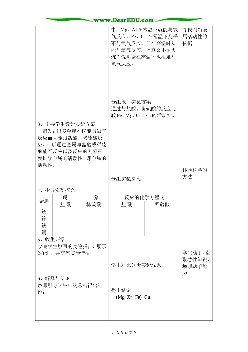 上科版高一化学金属的化学性质 _第2页