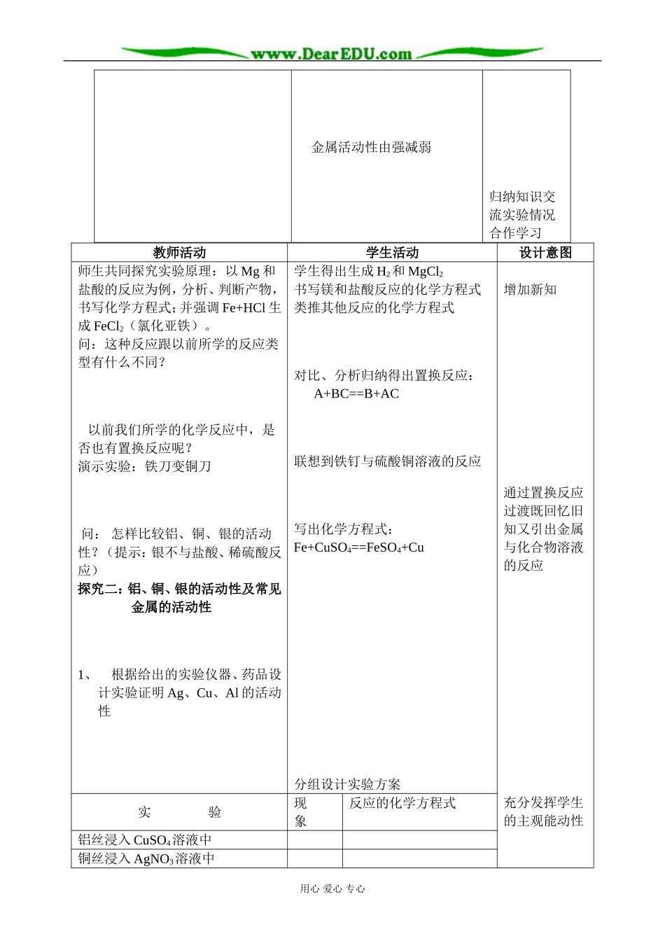 上科版高一化学金属的化学性质 _第3页