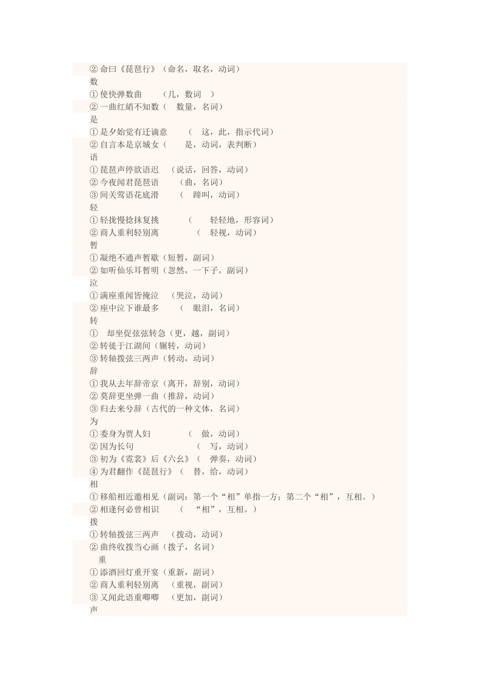 高中语文上学期第10周《琵琶行（并序）》教学设计-人教版高中全册语文教案_第3页