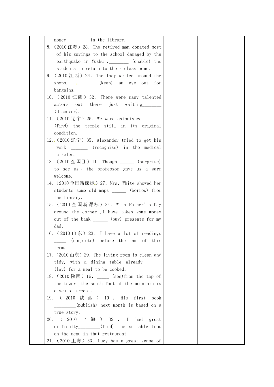 江苏省新沂市第二中学高中英语《Unit 2 Grammar and usage(3)》教案 新人教版必修5_第2页