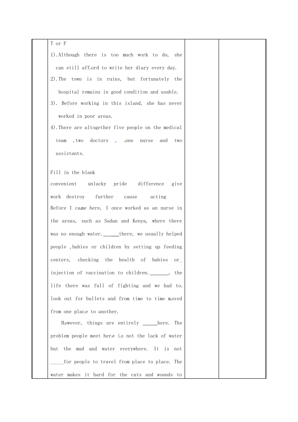 江苏省新沂市第二中学高中英语《Unit 4 Project (1)》教案 新人教版选修6_第2页