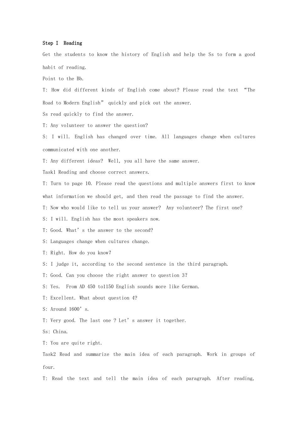 广东省陆河外国语学校高中英语 Unit2 English Around the World-The second Period Reading教案 新人教版必修1_第2页