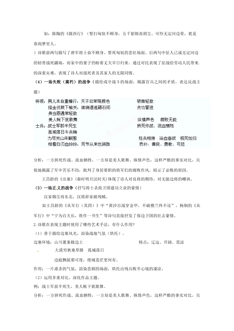 江苏省扬州市安宜高级中学高二语文B部《燕歌行》教案_第2页