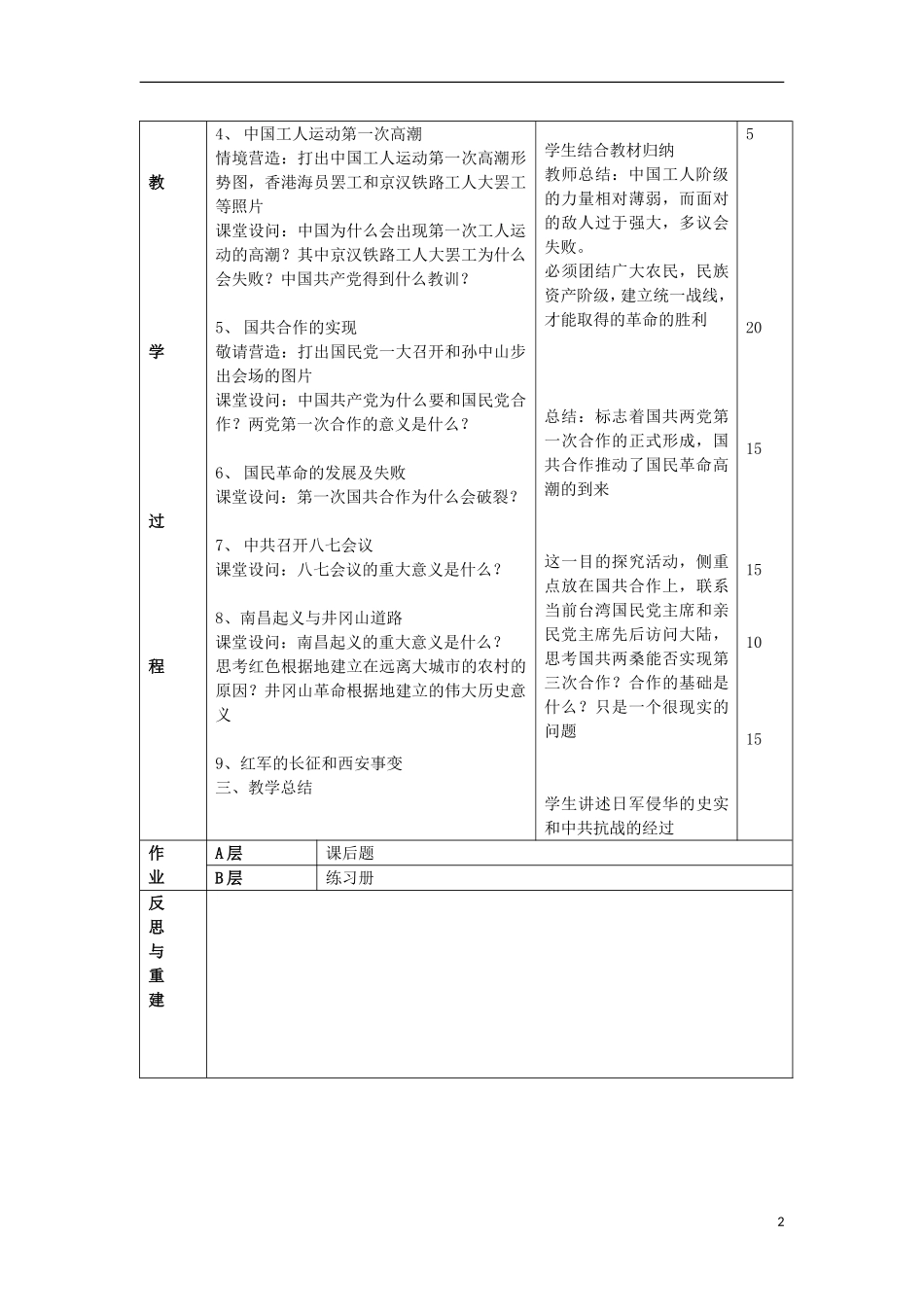 辽宁省抚顺县高级中学2014年高中历史 新民主主义革命与中国共产党教案 岳麓版必修1_第2页