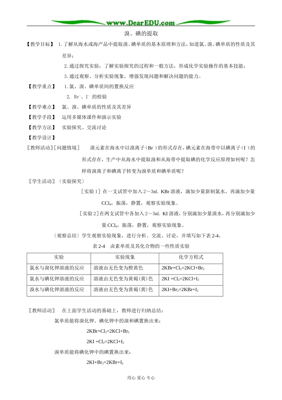 苏教版高中化学必修1溴、碘的提取3_第1页