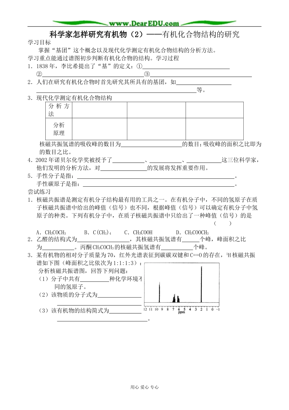 苏教版高中化学选修5科学家怎样研究有机物(1)(2)_第2页