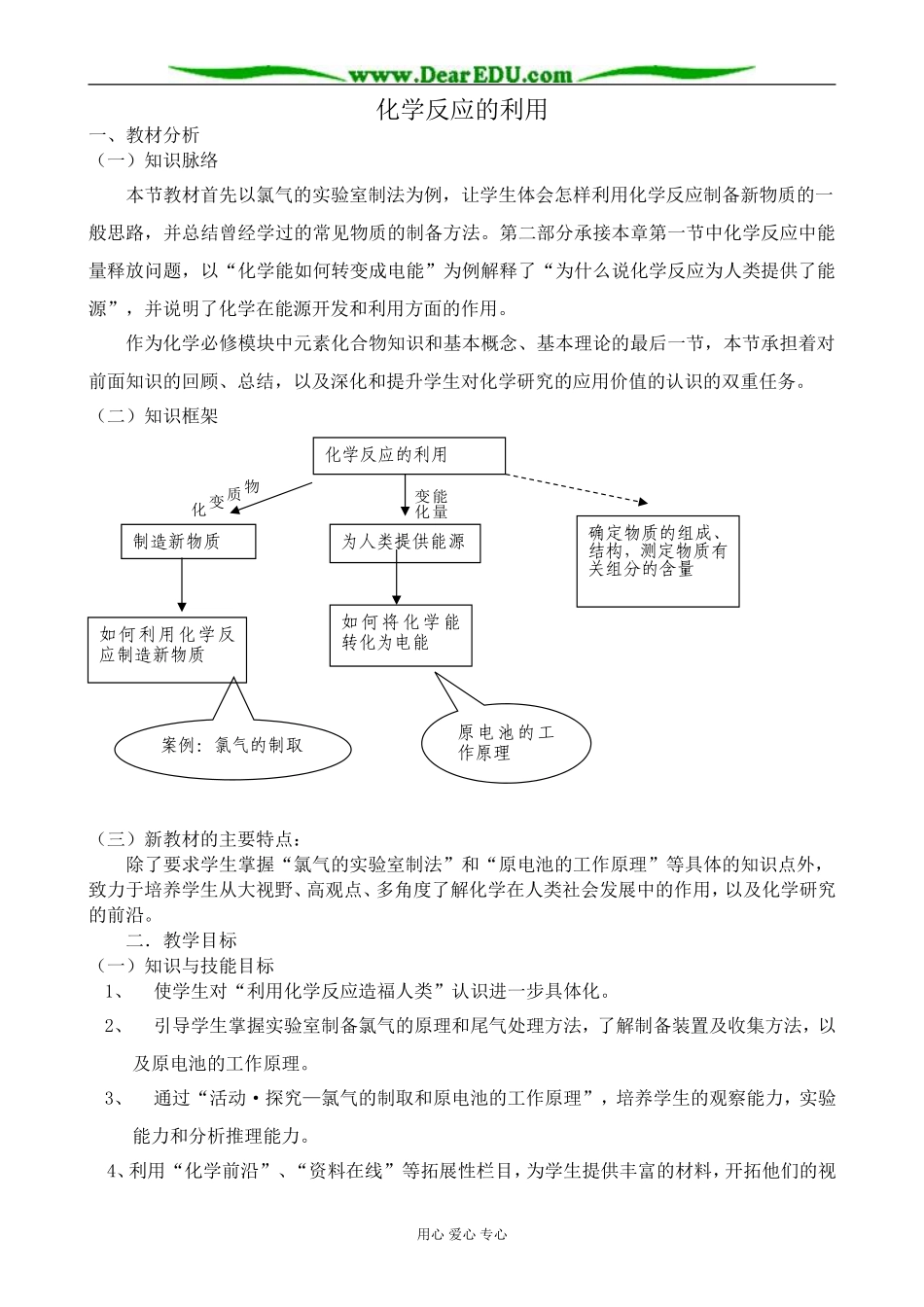 鲁科版高中化学必修2化学反应的利用1_第1页