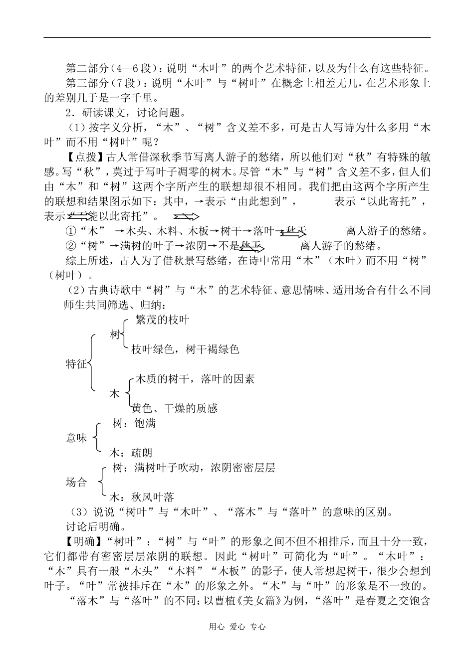 高中语文说“木叶”1人教版第二册_第3页