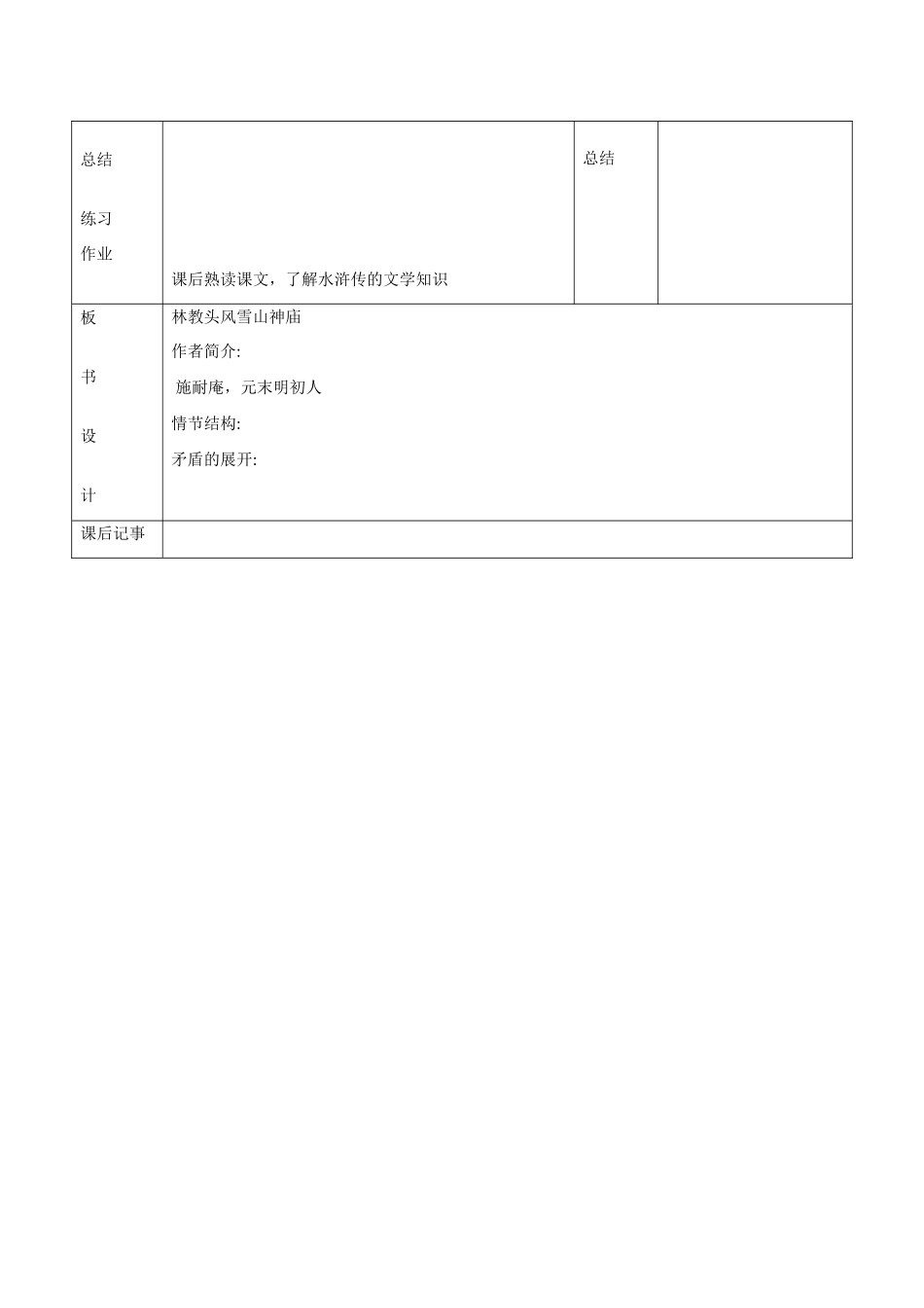 广东省德庆县莫村中学高中语文 第1课 林教头风雪山神庙教案2 新人教版必修5_第3页