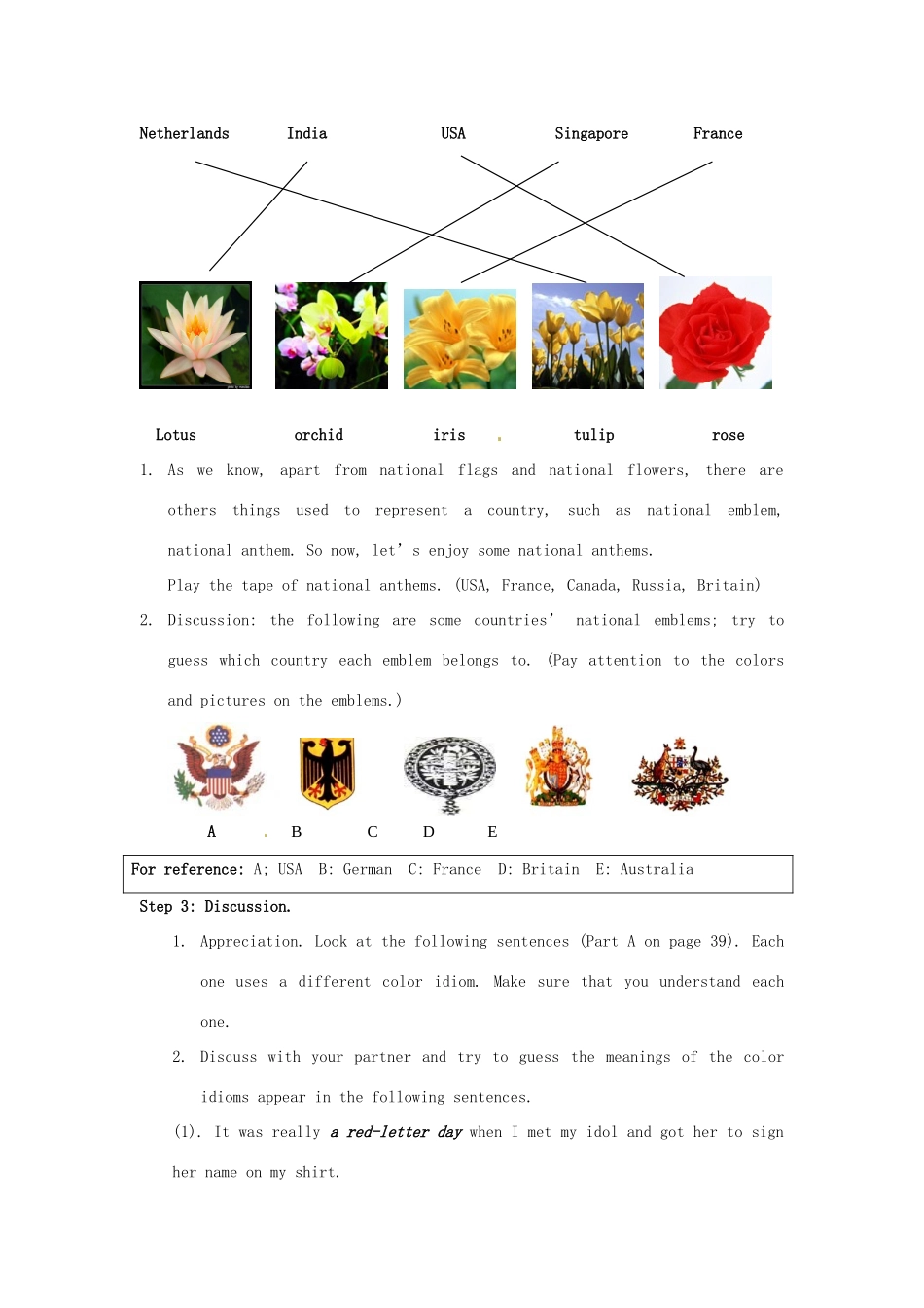 江苏省南京市金陵中学河西分校高中英语 unit3 Word power教学设计 新人教版选修9_第3页
