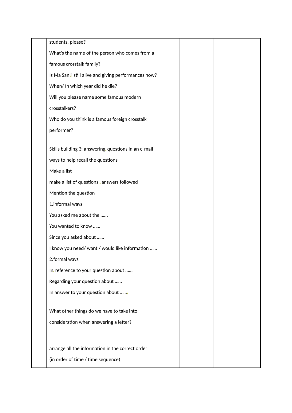 江苏省新沂市第二中学高中英语《Unit 1 Task (2)》教案 新人教版选修6_第3页