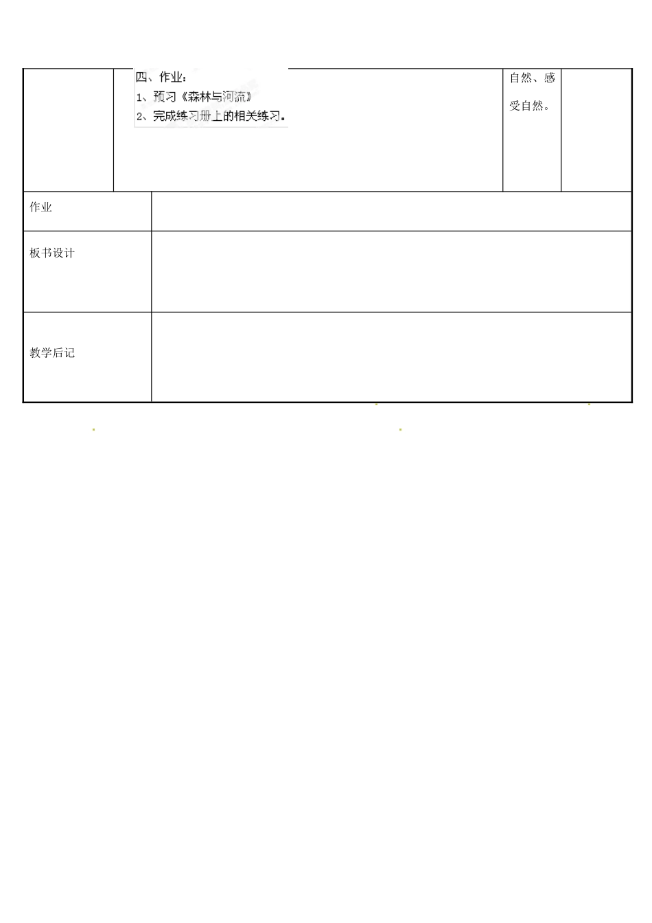 江苏省新沂市第二中学高二语文 云南冬天的树林2教案 新人教版_第3页