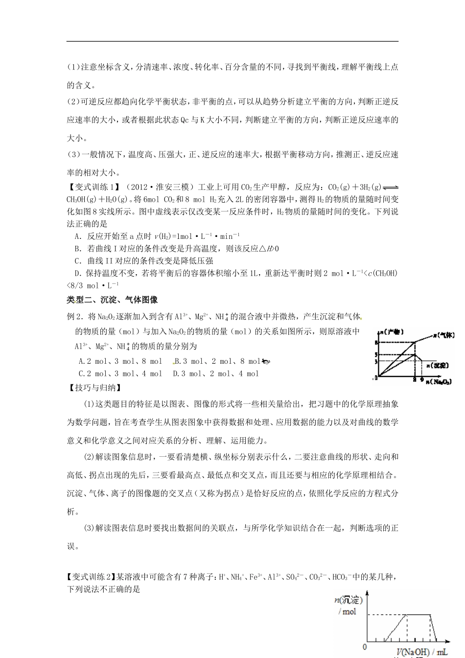 江苏省2013年高考化学二轮 专题十二 化学图像最新讲义_第2页