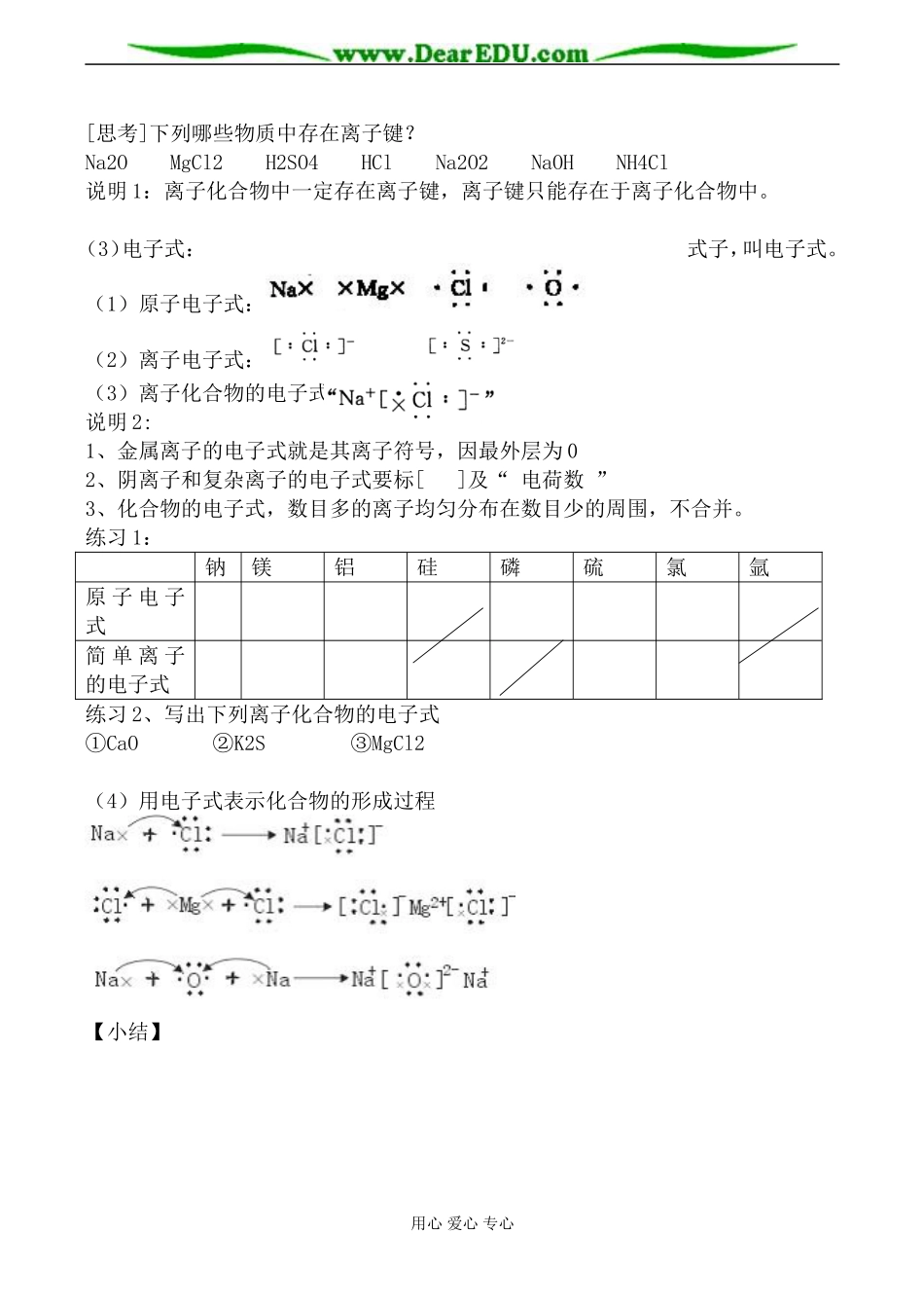 上科版高三化学离子键教案2_第2页