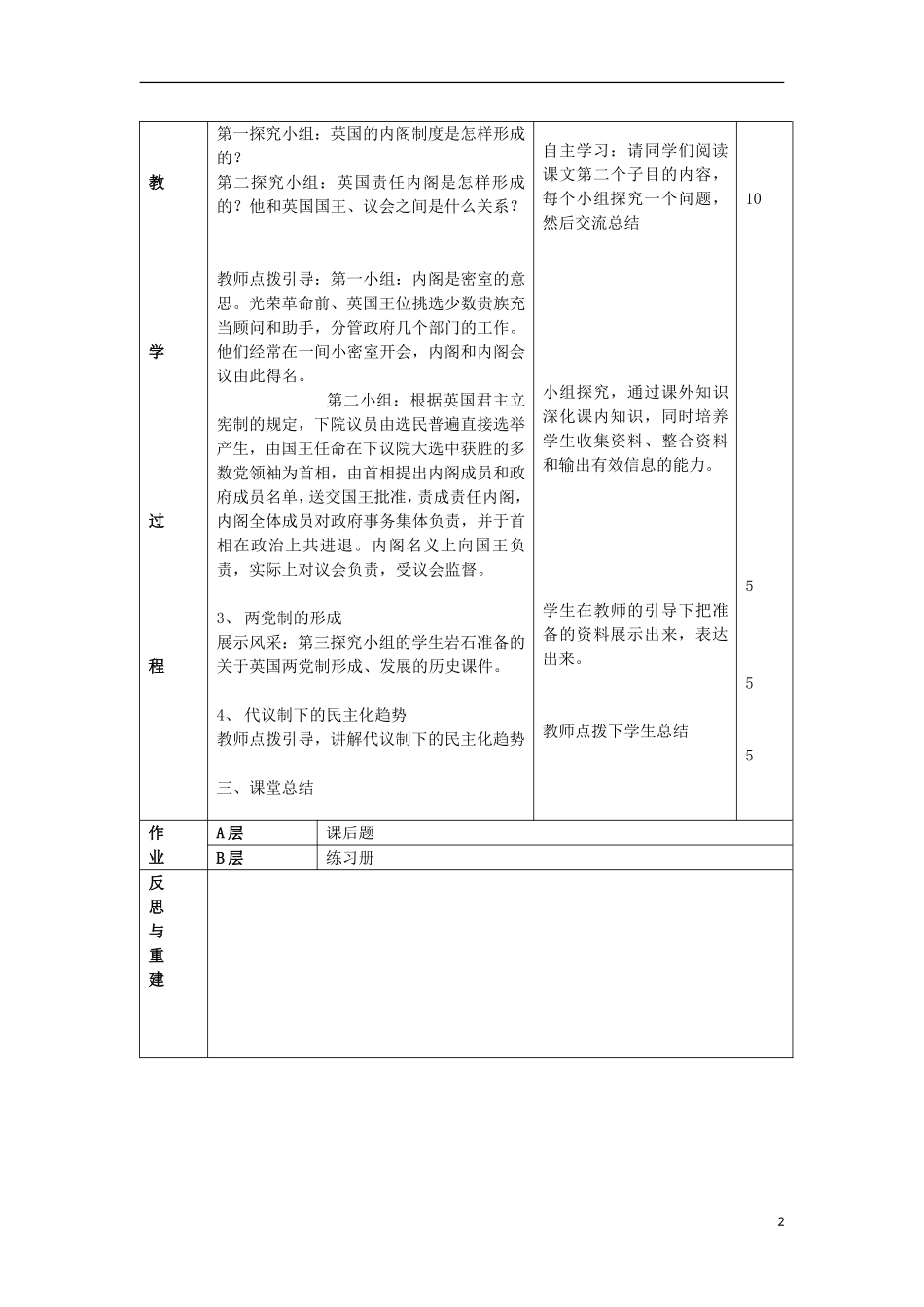 辽宁省抚顺县高级中学2014年高中历史 渐进的制度创新教案 岳麓版必修1_第2页