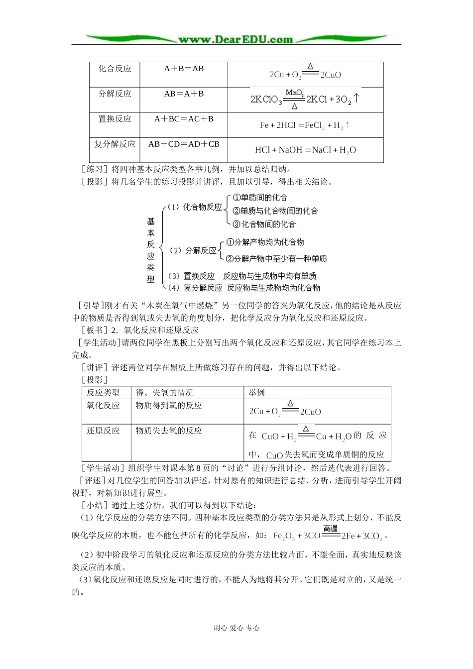 人教版必修1高中化学氧化还原反应 教学设计方案_第2页