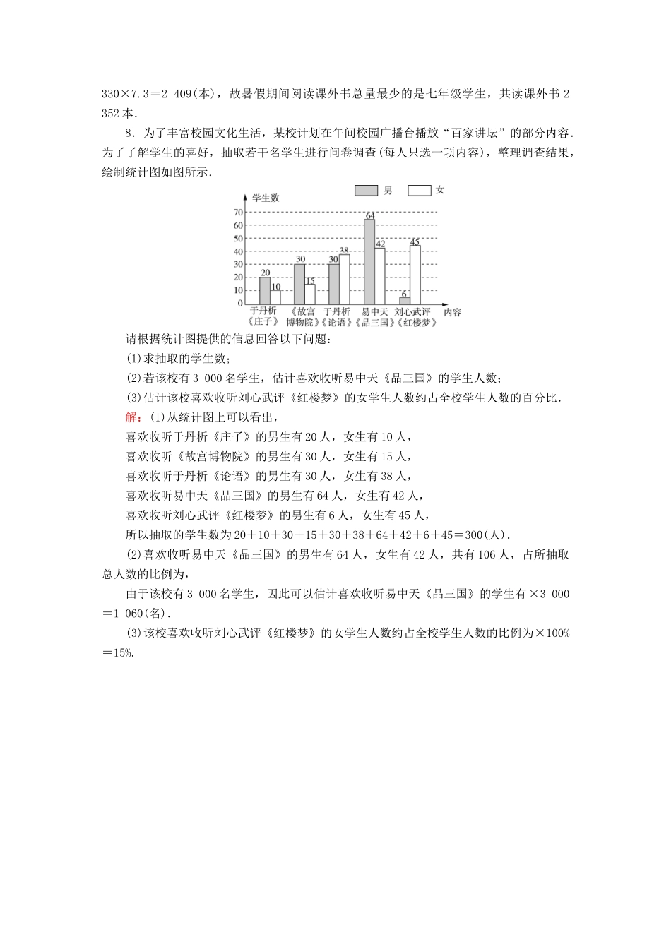 高中数学 第1章 统计 3 统计图表练习 北师大版必修3-北师大版高一必修3数学试题_第3页