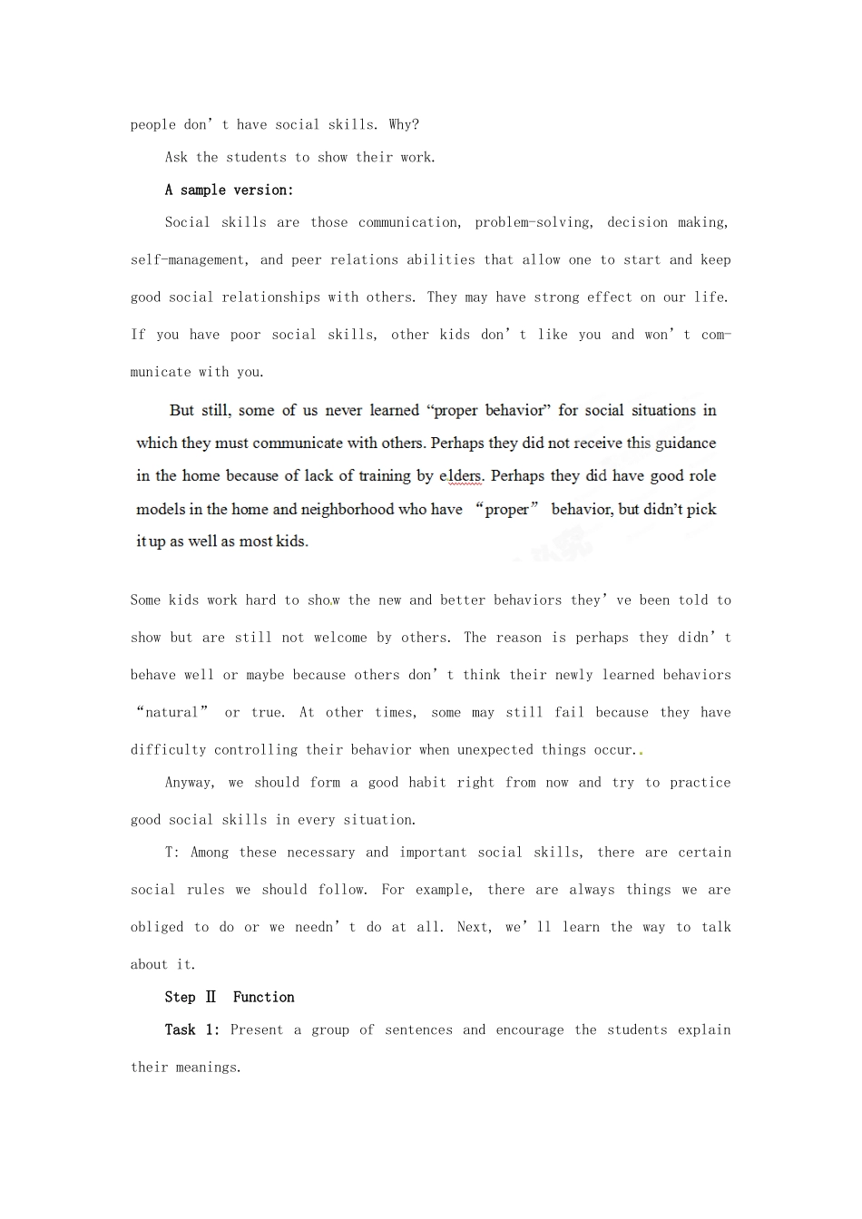 四川省宣汉中学2014高中英语 Module 1 Small Talk The Fifth Period Grammar教案 外研版选修6_第2页