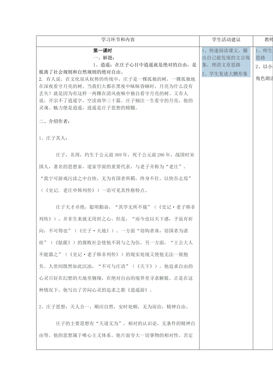 高中语文下学期第18周教学设计-人教版高中全册语文教案_第2页