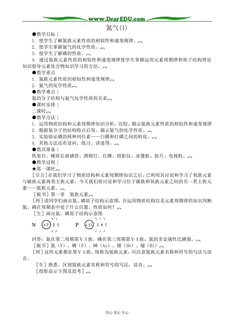 人教版高中化学第二册必修氮气(1)0_第1页