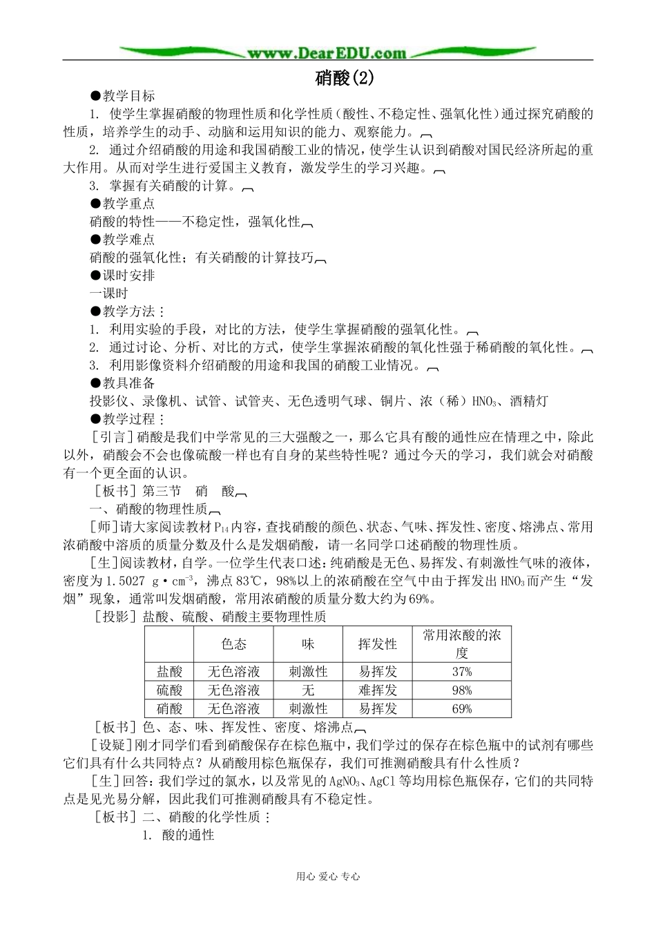 人教版高中化学第二册必修硝酸(2)_第1页