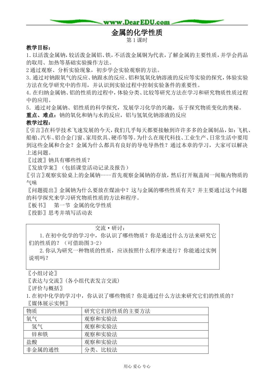 上科版高三化学金属的化学性质2_第1页