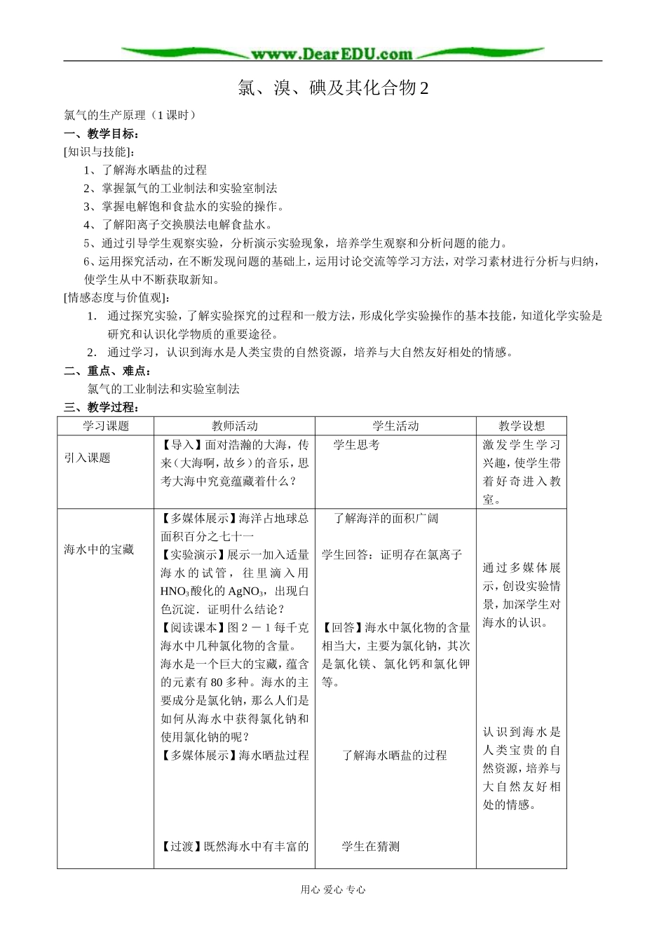 苏教版高中化学必修1氯、溴、碘及其化合物2_第1页