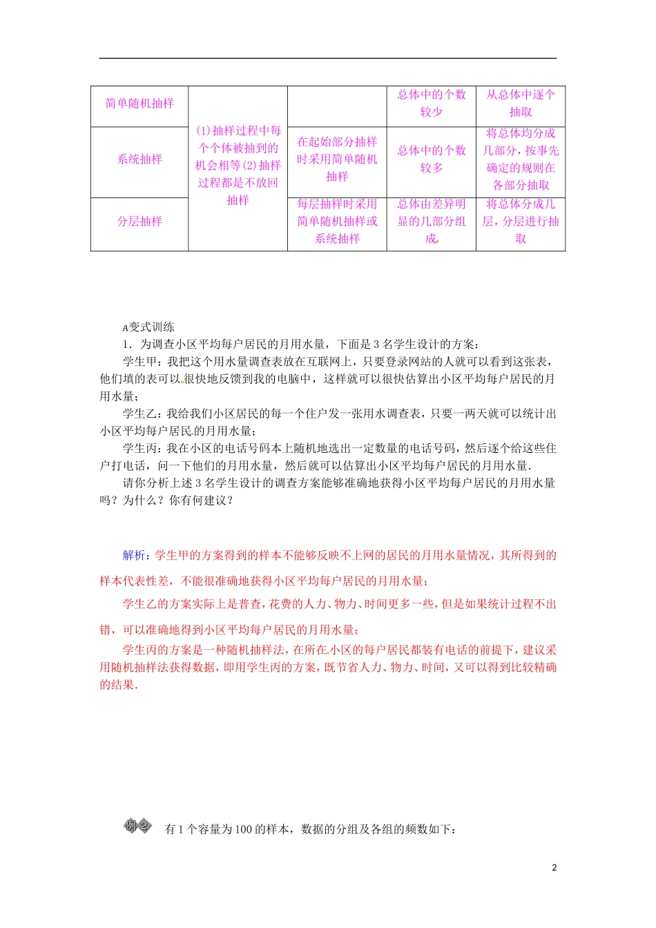 高中数学 2 章末整合 苏教版必修3-苏教版高一必修3数学试题_第2页