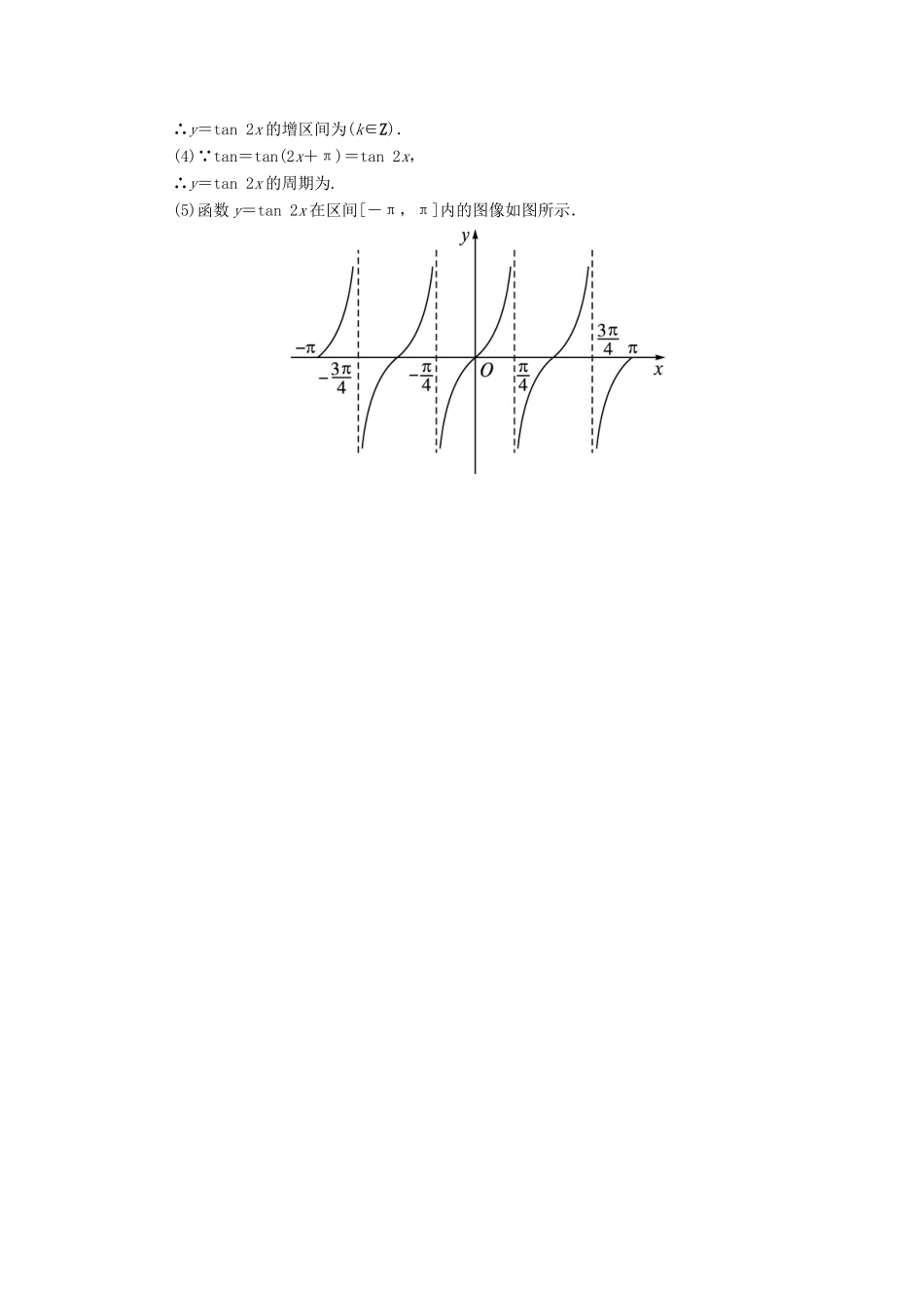 高中数学 1.7 正切函数第1课时同步精练 北师大版必修4-北师大版高一必修4数学试题_第3页