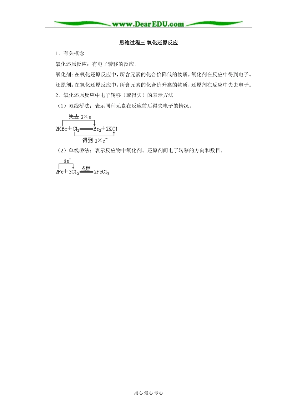 思维过程三 氧化还原反应_第1页