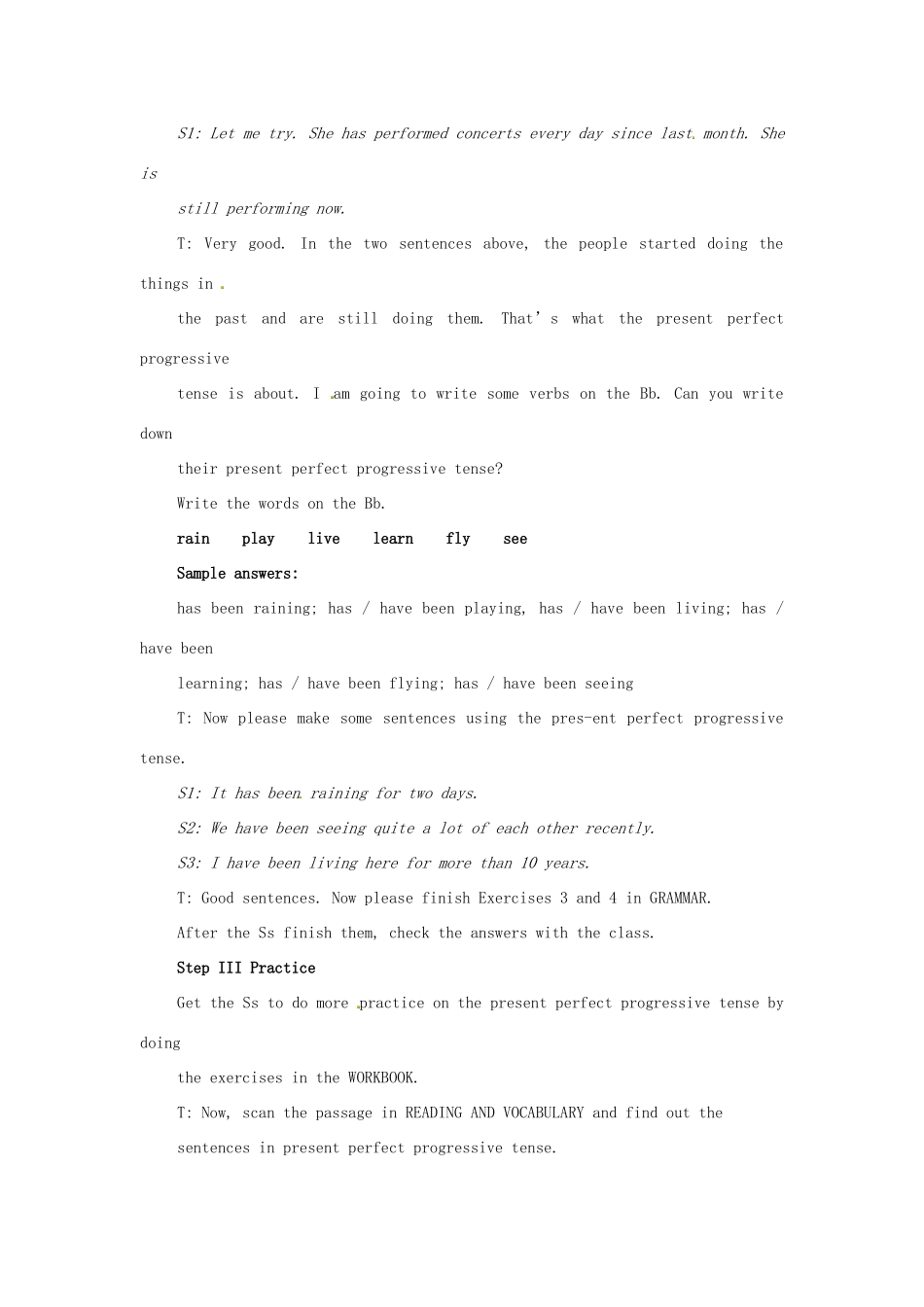 四川省宣汉中学2014高中英语 Module 4 Music The Third Period Grammar教案 外研版选修6_第3页