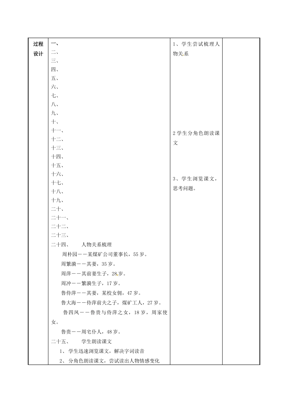 江苏省徐州市贾汪区建平中学高一语文《雷雨》教学设计2 新人教版_第2页
